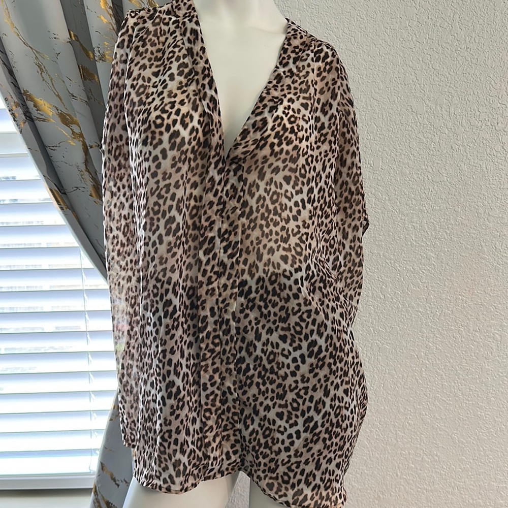 Victoria's Secret Leopard Print Blouse